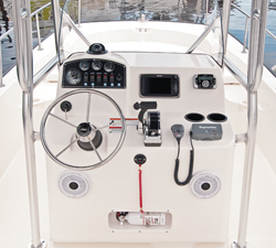 User Benefits Of A Thoughtfully Equipped Helm On A 22’ Power Boat