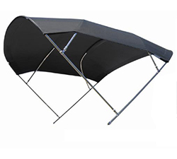 New Black Velvet Bimini Top Withstands Winds Up To 33 Knots, Offers UV Protection