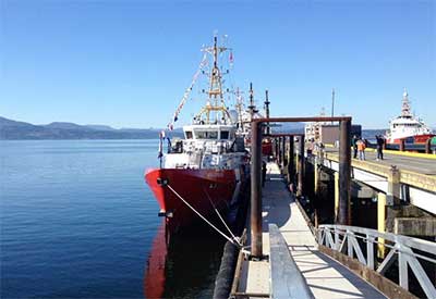 Captain Goddard MSM & CCGS M Charles MB Welcomed to Sidney, B.C.