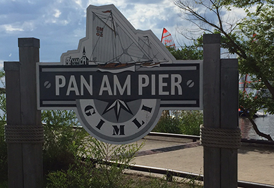 Pan Am Pier Sign