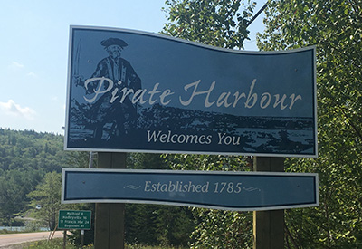 Pirate Harbour Sign
