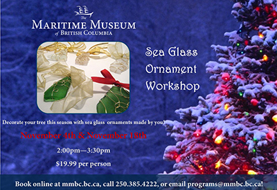November events from the Maritime Museum of BC