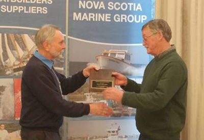 Nova Scotia Boatbuilders Association (NSBA) award for Keith Nelder