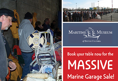 The 16th annual Massive Marine Garage Sale April 13th