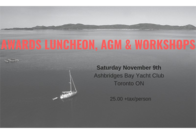 Sail Ontario 2019 Awards Luncheon, AGM, and Workshops