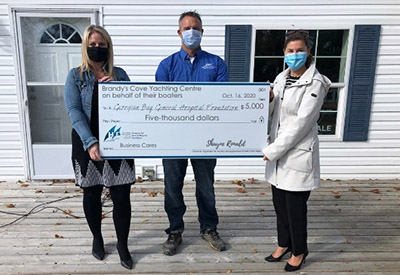 Brandy’s Cove makes $5,000 donation to Midland, ON hospital