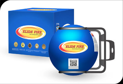 Mini ELIDE 4″ FIRE® Extinguishing Ball – Automatic Surveillance Firefighting