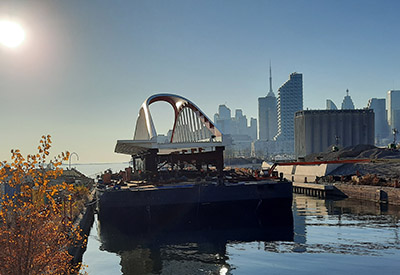 Bridge from NS installed in Toronto for waterfront project