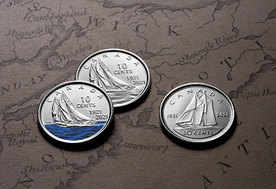 Bluenose launches numismatists’ hearts sailing