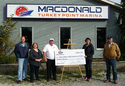 MacDonald Turkey Point Marina presents $17,000 to the London Children’s Health Foundation