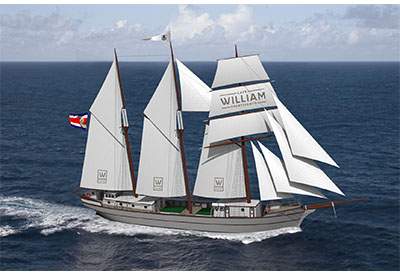 Café William investit dans un voilier zéro émission pour transporter ses grains de café