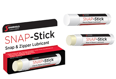 With Snap Stick, zippers and snaps work smoother