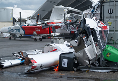 Canadian SailGP Boat Damaged