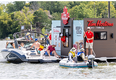 Interview with Tim Horton’s, Heather MacLeod – Lake Scugog Floating Drive-Thru Weekend a Success