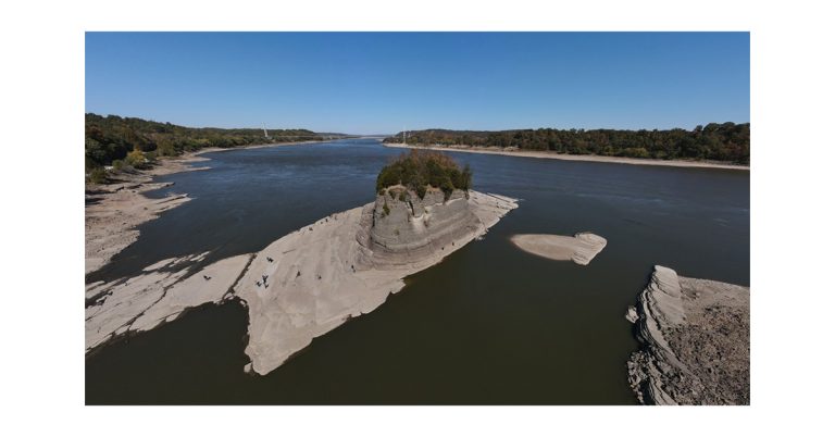 Le fleuve Mississippi a atteint des bas niveaux record en octobre