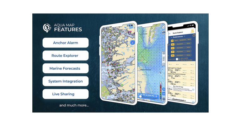 Aqua Map: votre prochain système de navigation GPS marin