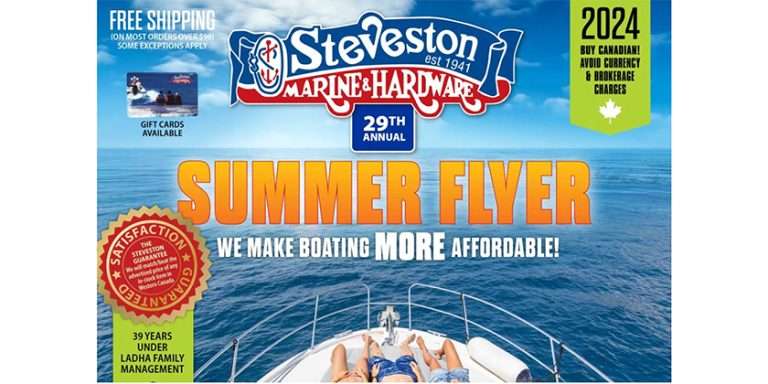 Steveston Marine’s 29th annual Flyer has great deals, in Store and Online!
