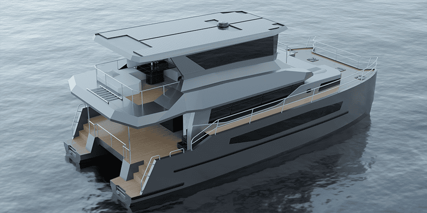 LOST AGENDA, un catamaran hybride conçu pour des voyages en mer sans restriction