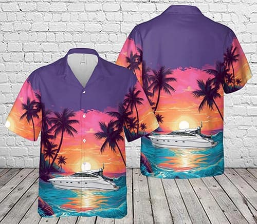 Princess Yachts V53 Hawaiian Shirt