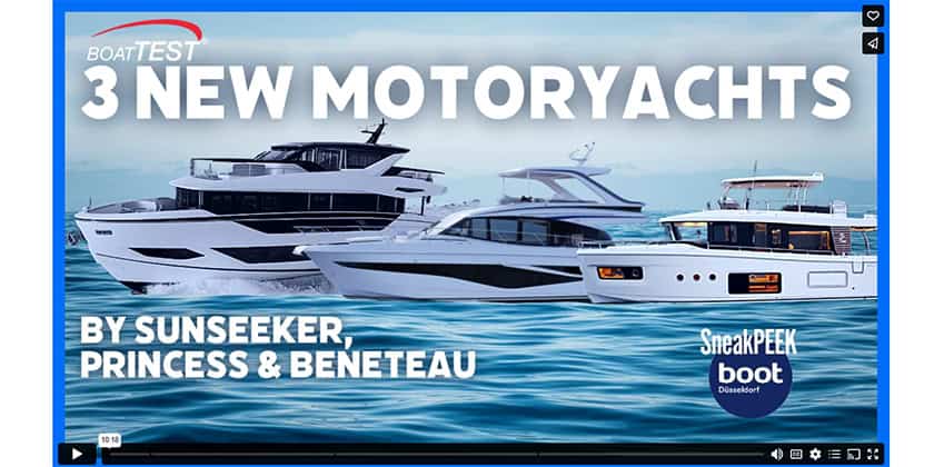 Luxury Yacht Tour: Sunseeker Ocean 156, Beneteau Swift Trawler 54 & Princess F58 Flybridge at Boot Düsseldorf