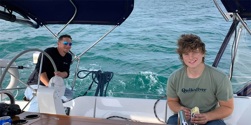 Jan and his son Chase