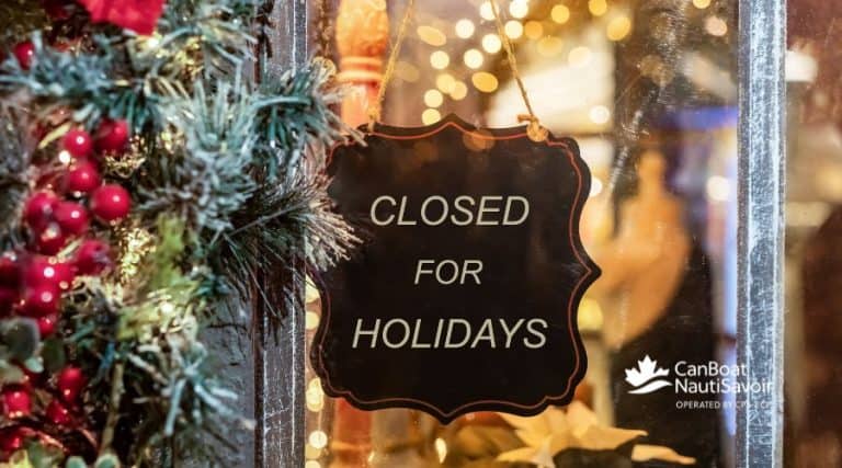 2026 CanBoat / NautiSavoir Holiday Closure