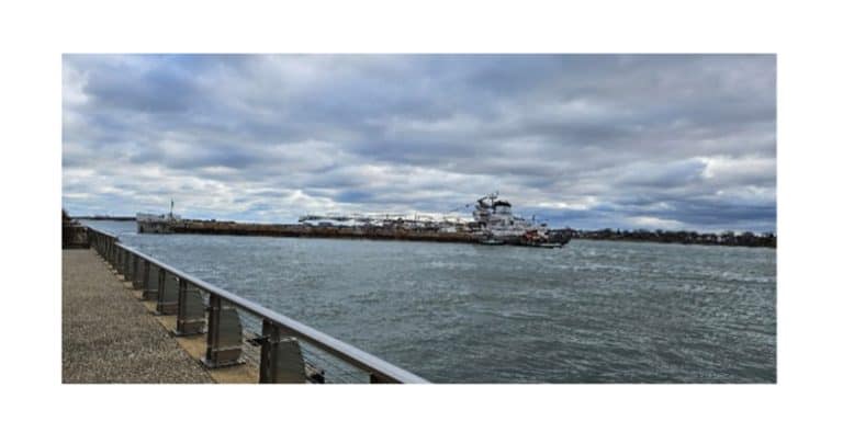Heavy November Weather: Another Freighter Ran Aground in the Detroit River…