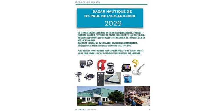 Bazar nautique de Saint-Paul-de-l’Île-aux-Noix