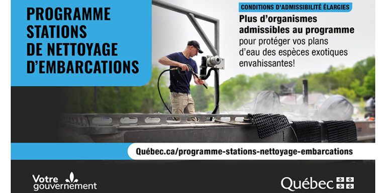 Du nouveau pour le programme des Stations de nettoyage d’embarcations