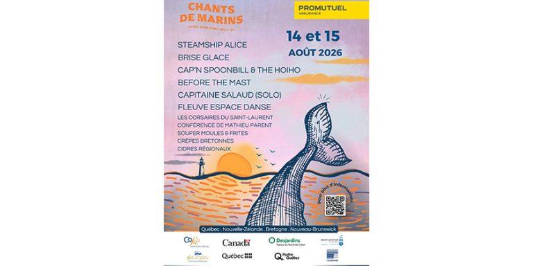 Les Chants de marins, c’est ce weekend à Saint-Jean-Port-Joli!