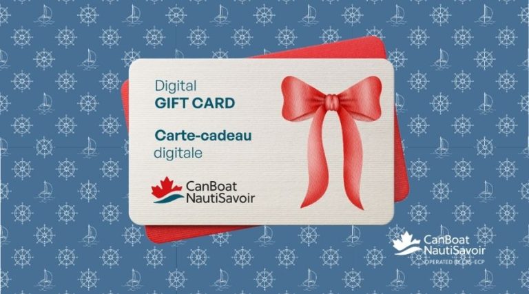 Découvrez les joies de la navigation grâce à une carte-cadeau CanBoat / NautiSavoir!