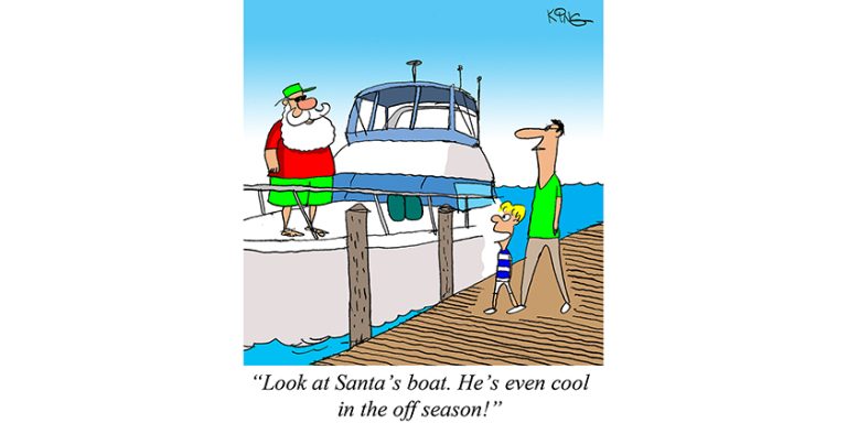 Look at Santa’s Boat…